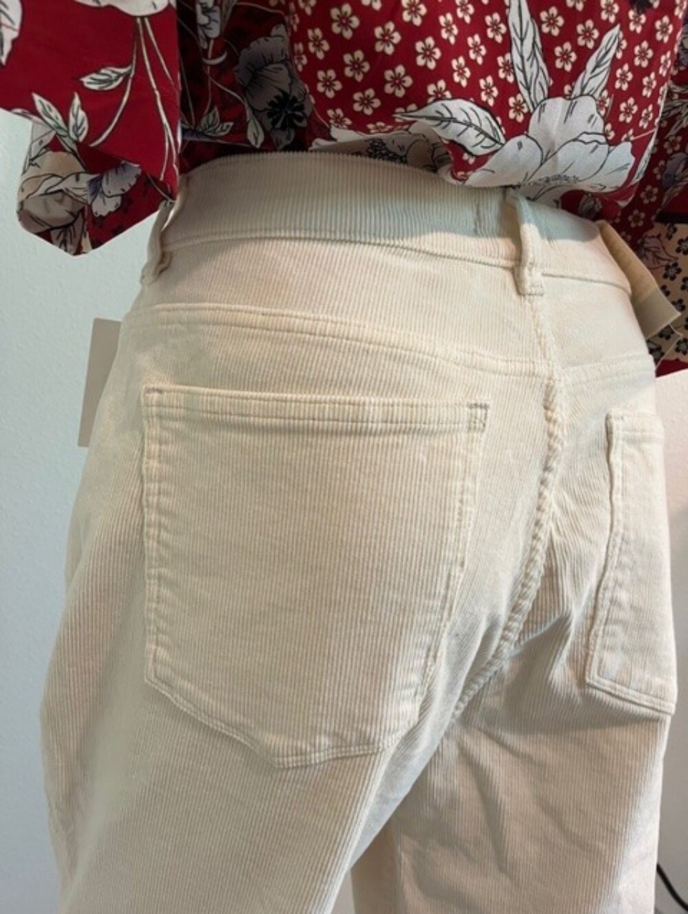 DL1961 Patti Straight Leg Corduroy High Rise Vintage Style Ankle Size 32 NWT - Picture 11 of 16